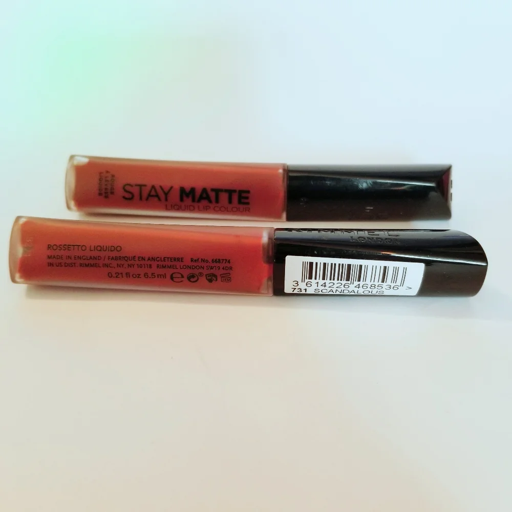 2 Rimmel Stay Matte Liquid Lip Color‎ Scandalous